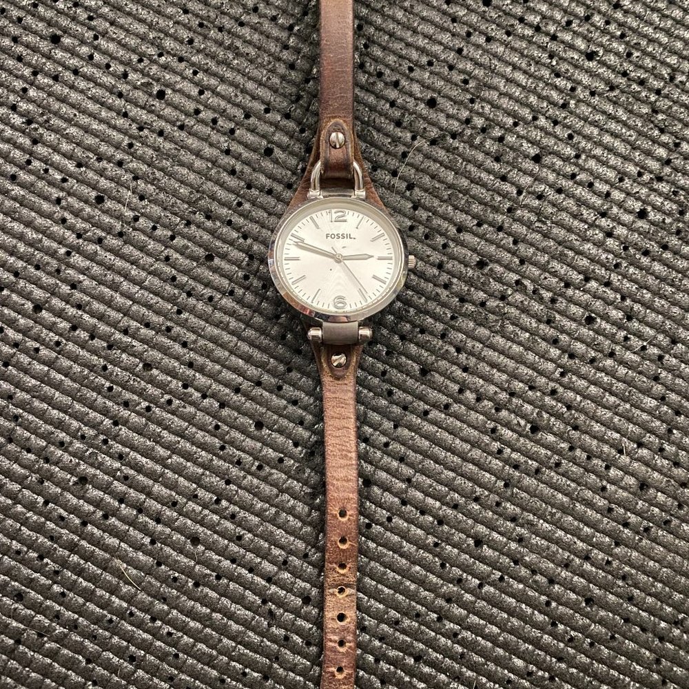 Brown Leather Fossil Watch